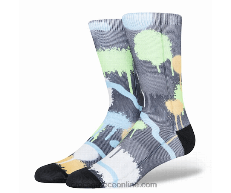 κάλτσες σπρέι βαφής συνεργείο μαύρο/πολλαπλό BPZ6D1205 Crocs