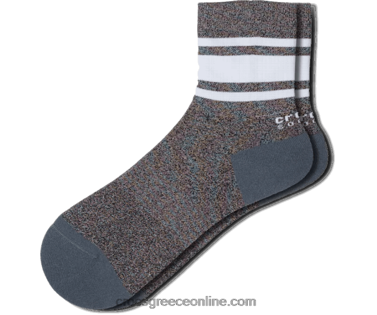 κάλτσες ρίγες γυαλάδα αστράγαλο μπλοκ μαύρος BPZ6D1228 Crocs