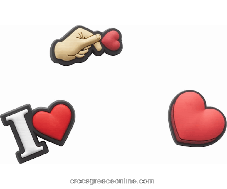 όλα τα πράγματα καρδιά 3 πακέτοBPZ6D988 Crocs