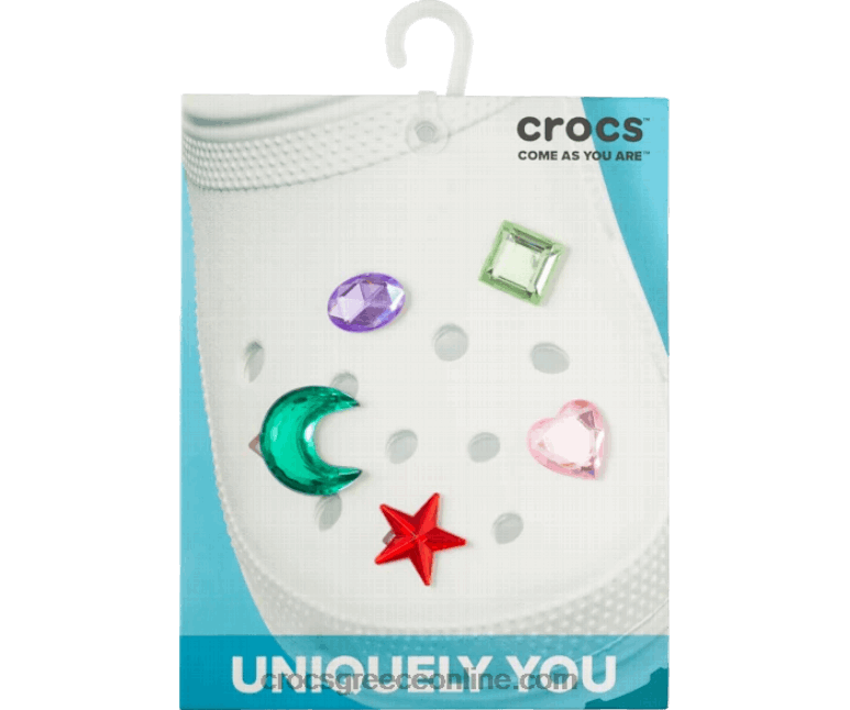 ανυψωμένο πολύτιμο λίθο 5 πακέτοBPZ6D1006 Crocs