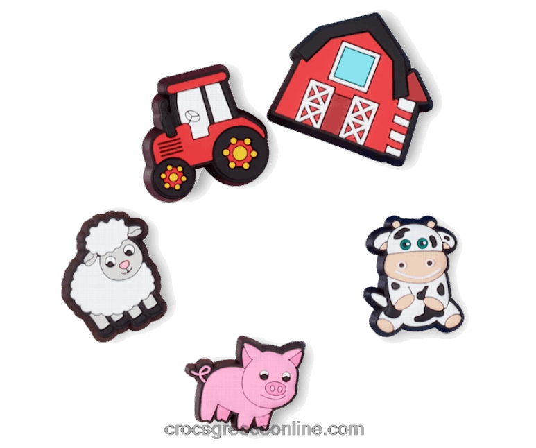 χαριτωμένο ζώο φάρμας 5 πακέτοBPZ6D779 Crocs