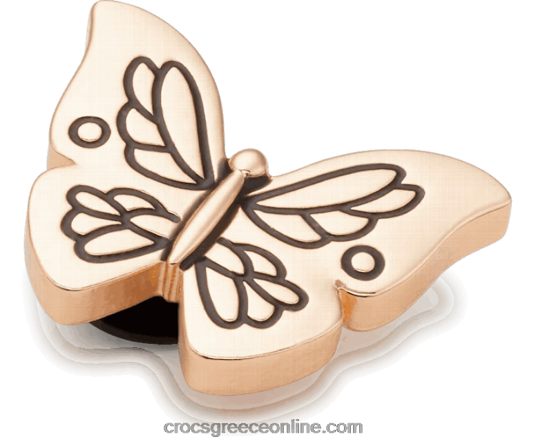 χρυσό περίγραμμα πεταλούδαBPZ6D684 Crocs