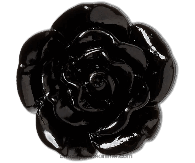 μαύρο λουλούδιBPZ6D703 Crocs