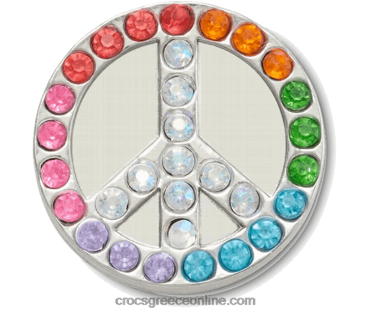 glitter υπερυψωμένο σημάδι ειρήνηςBPZ6D688 Crocs