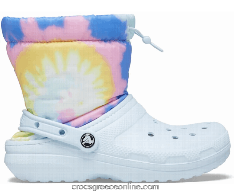 γυναίκες κλασική φόδρα neo puff tie dye μποτάκι ορυκτό μπλε BPZ6D298 Crocs