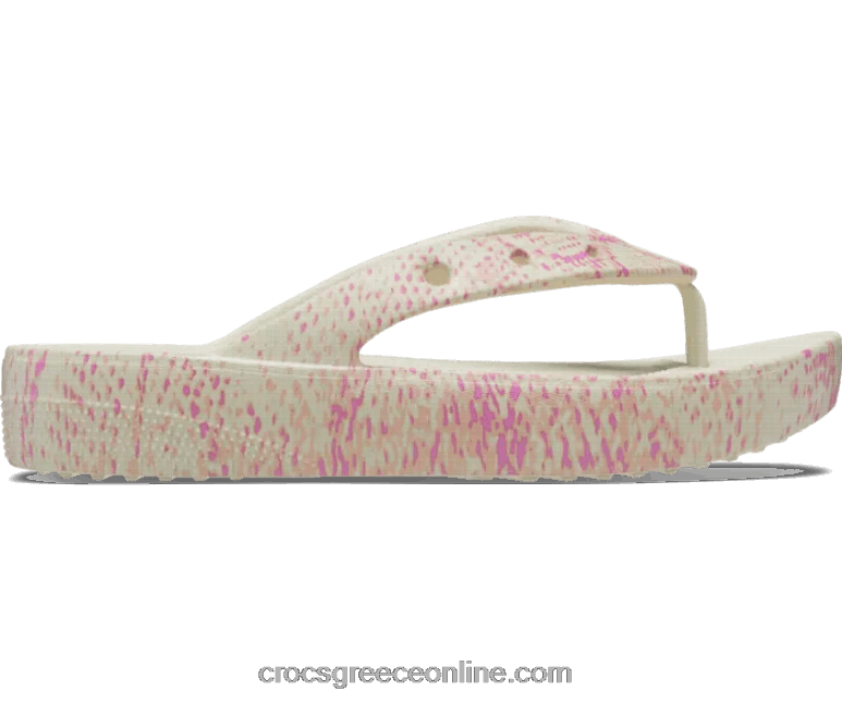 γυναίκες κλασική πλατφόρμα με φίδι με στάμπα κόκαλο/πολλαπλ BPZ6D428 Crocs