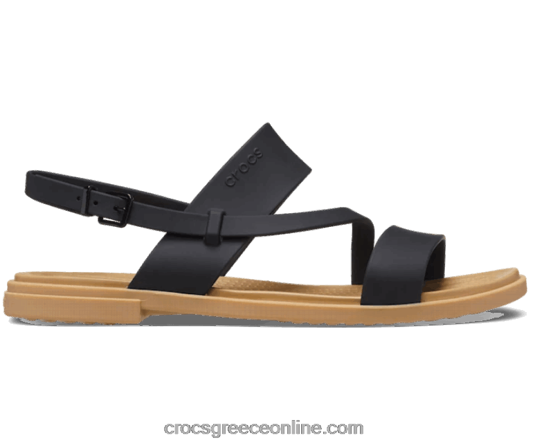 γυναίκες σανδάλι με τιράντες τουλουμ μαύρο/μαύρισμα BPZ6D429 Crocs