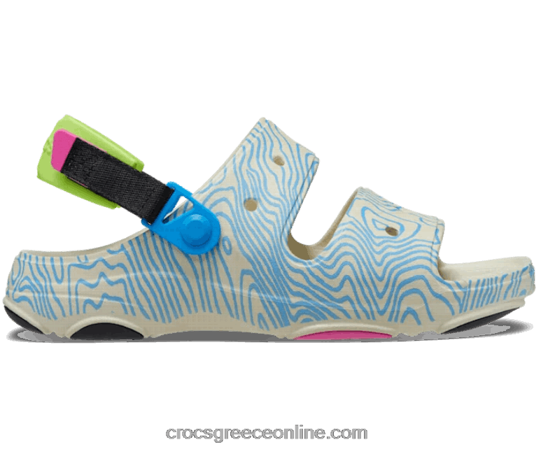 γυναίκες τοπογραφικό σανδάλι παντός εδάφους κόκαλο/πολλαπλ BPZ6D436 Crocs
