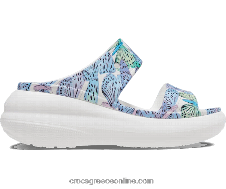 γυναίκες πέδιλο πεταλούδας λευκό/πολλαπλό BPZ6D453 Crocs