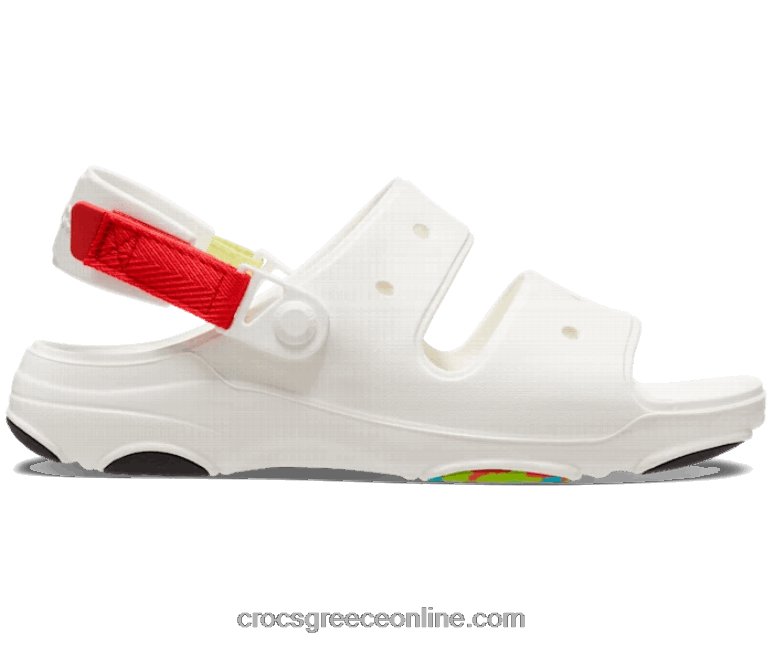 γυναίκες σανδάλι παντός εδάφους λευκό/πολλαπλό BPZ6D521 Crocs