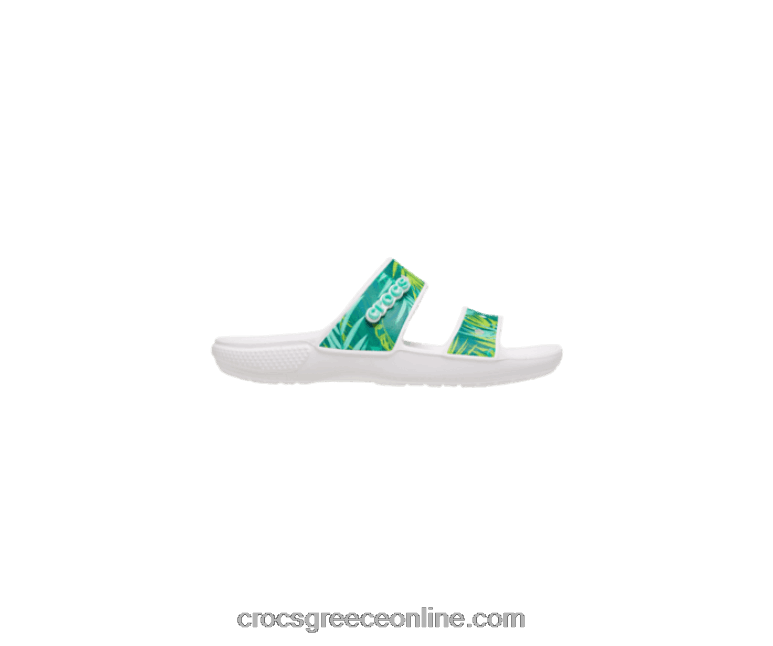 γυναίκες κλασικό τροπικό σανδάλι λευκό/πολλαπλό BPZ6D551 Crocs