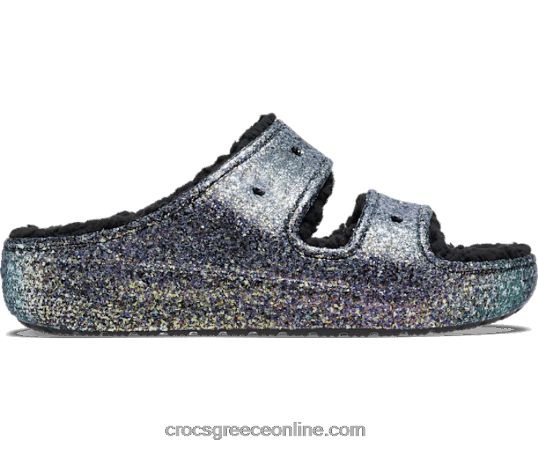 γυναίκες κλασικό cozzzy γκλίτερ σανδάλι μαύρο/πολλαπλό BPZ6D489 Crocs