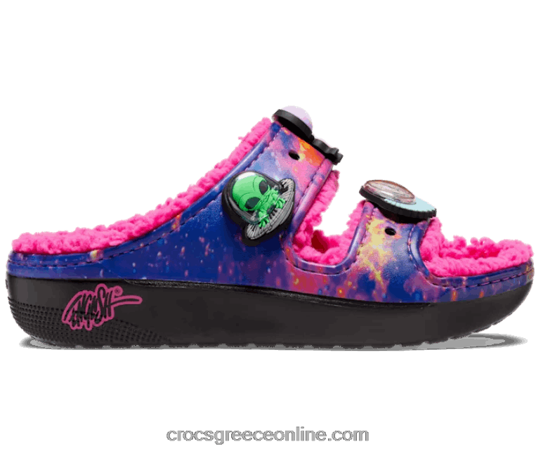 γυναίκες κλασικό cozzzy crocs x ron αγγλικό σανδάλι πολυ/μαύρο BPZ6D456