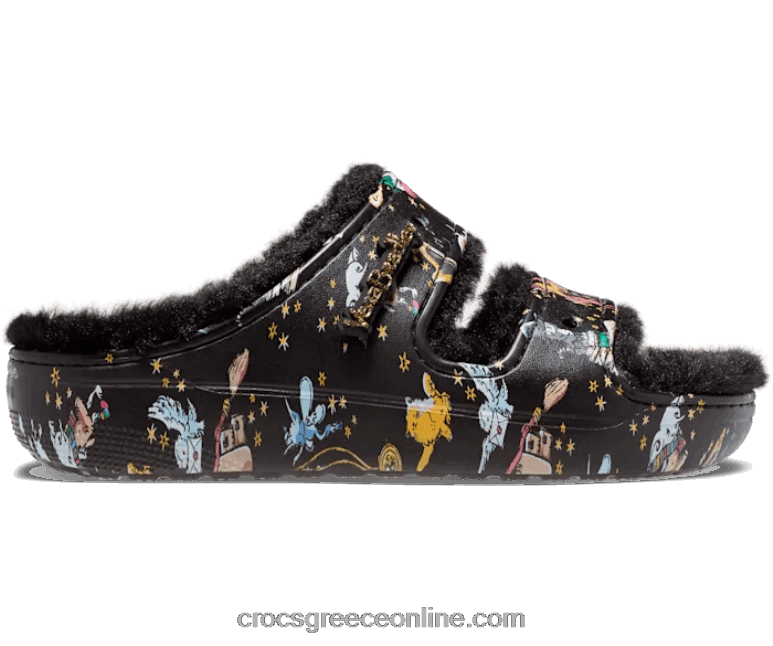 γυναίκες κλασικό cozzzzy σανδάλι vera bradley harry potter μαύρο/πολλαπλό BPZ6D459 Crocs