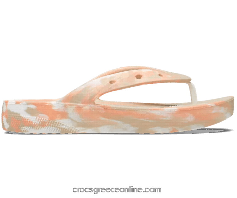 γυναίκες κλασική πλατφόρμα μαρμάρινο flip chai/multi BPZ6D522 Crocs