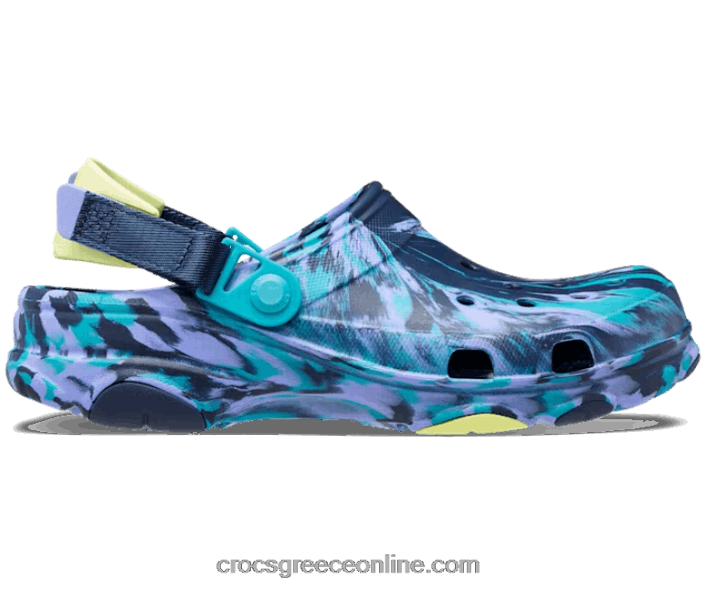 γυναίκες μάρμαρο παντός εδάφους ναυτικό/πολυπλ BPZ6D219 Crocs