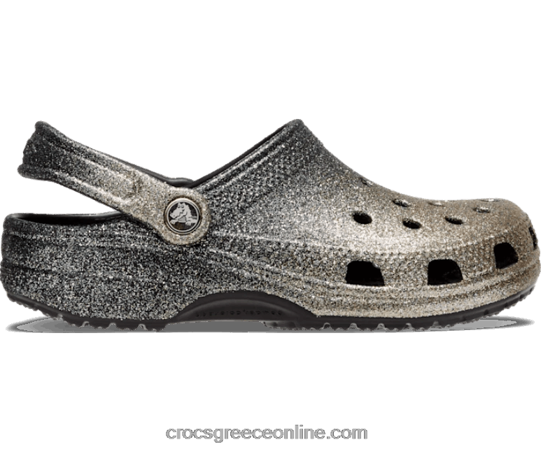 γυναίκες κλασικό όμπρε γκλίτερ τσόκαμα μαύρος χρυσός BPZ6D273 Crocs