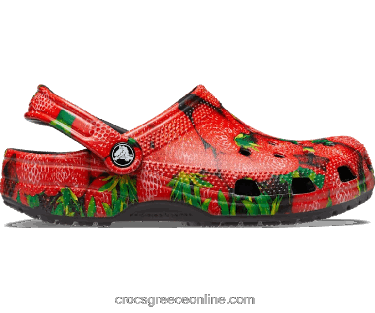 γυναίκες κλασικό υπερ-πραγματικό τσόκαμα κόκκινο μαύρο BPZ6D77 Crocs