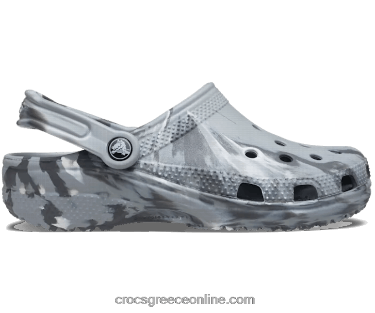 γυναίκες κλασικό μαρμάρινο τσόκαμα ανοιχτό γκρι/πολύ BPZ6D90 Crocs