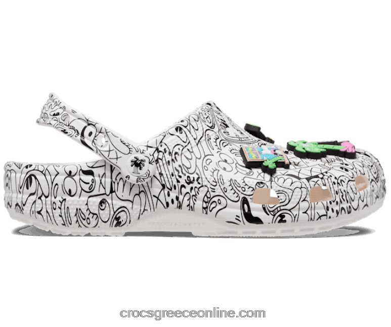 γυναίκες κλασικά τσόκαρα Steven Harrington άσπρο μαύρο BPZ6D205 Crocs