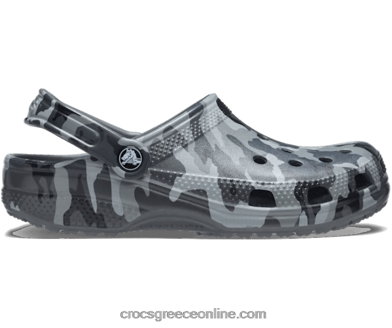 γυναίκες κλασικό εμπριμέ camo clog σχιστόλιθος γκρι/πολλαπλ BPZ6D301 Crocs