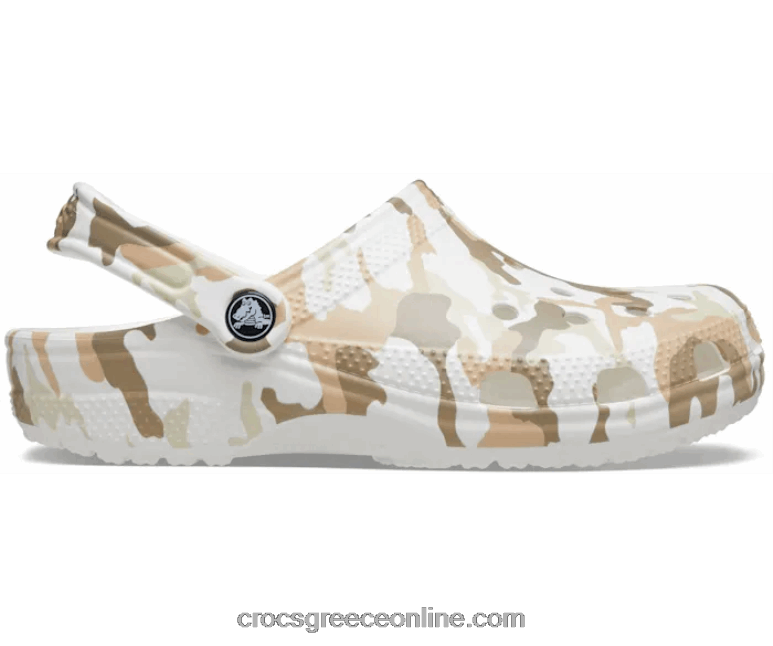 γυναίκες κλασικό εμπριμέ camo clog λευκό/πολλαπλό BPZ6D305 Crocs