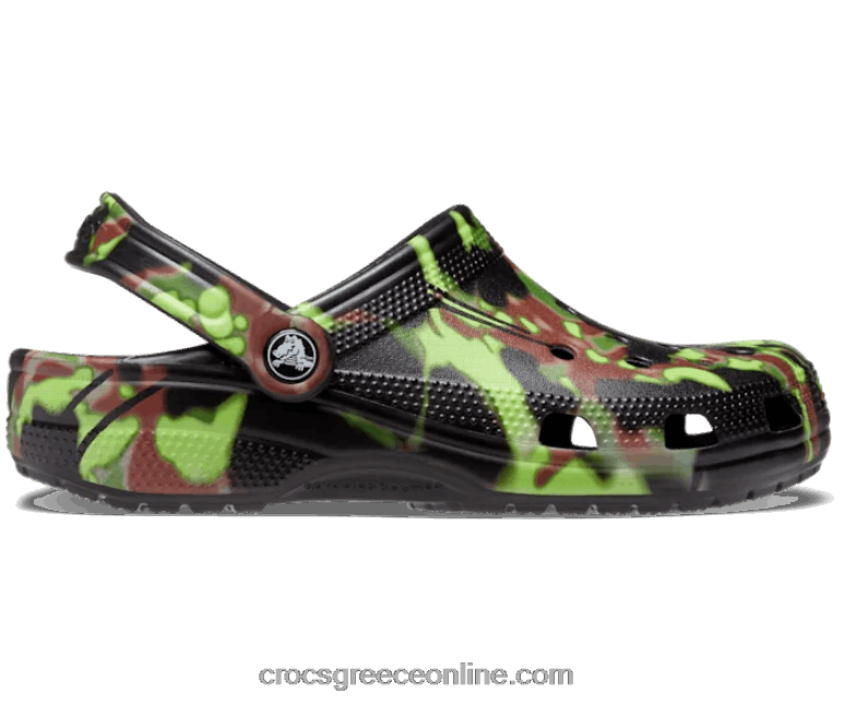 γυναίκες κλασικό σπρέι camo clog μαύρος BPZ6D74 Crocs