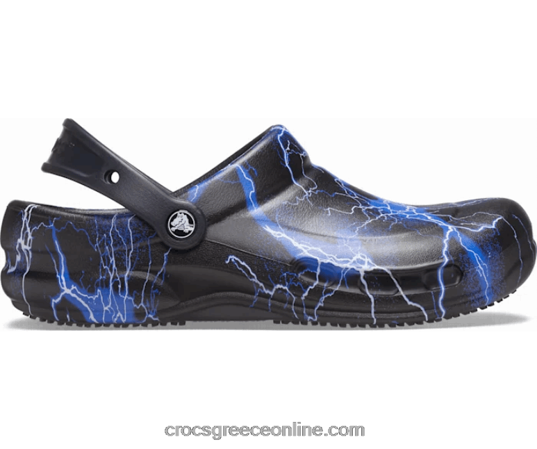 γυναίκες clog γραφικών μπιστρό μαύρα/κεραυνοί BPZ6D197 Crocs