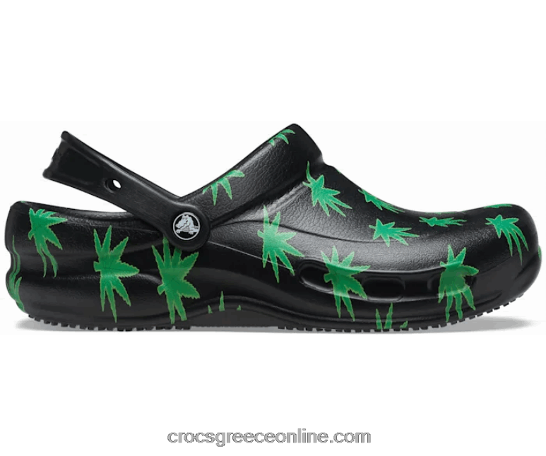 γυναίκες clog γραφικών μπιστρό μαύρο/πράσινο BPZ6D201 Crocs
