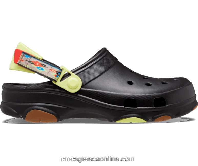 γυναίκες κλασικό παντός εδάφους ikat clog μαύρο/πολλαπλό BPZ6D239 Crocs