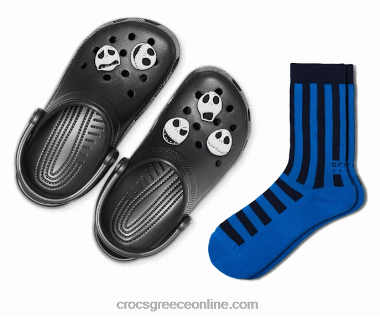 άνδρες jack skellington face pack μαύρος BPZ6D1279 Crocs