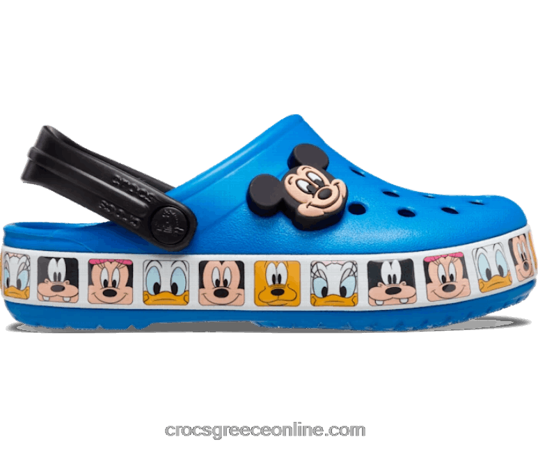 παιδιά νήπιο διασκέδαση εργαστήριο disney mickey mouse μπάντα τσόκαρα φωτεινό κοβάλτιο BPZ6D1422 Crocs