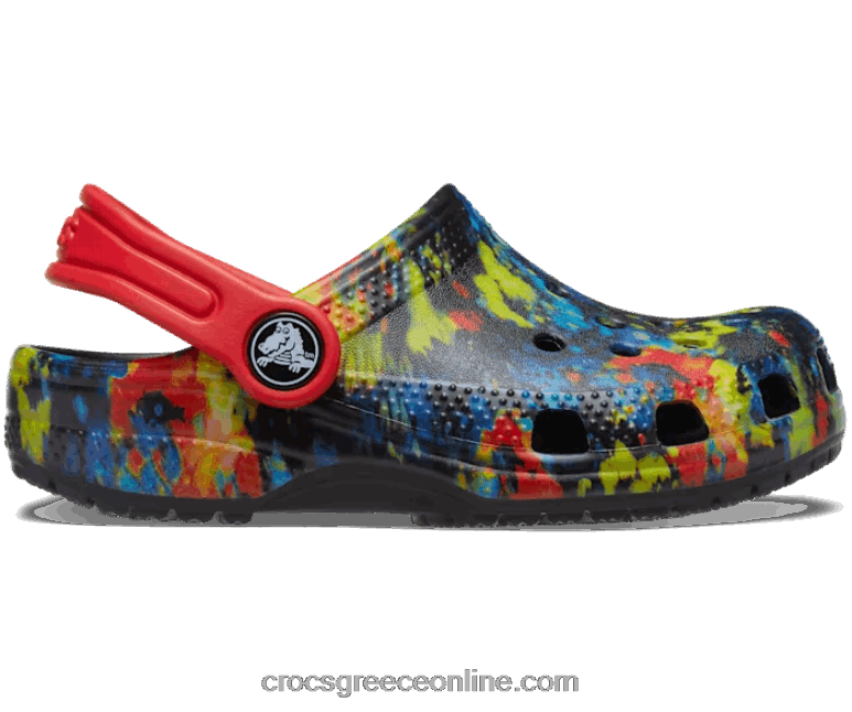 παιδιά παιδικό κλασικό γραφικό τσόκαμα γραβάτας turq tonic/multi BPZ6D1434 Crocs