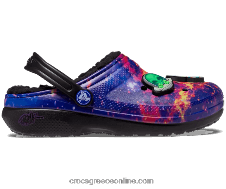 παιδιά κλασική επένδυση crocs x ron αγγλικό τσόκαμα πολυ/μαύρο BPZ6D1489