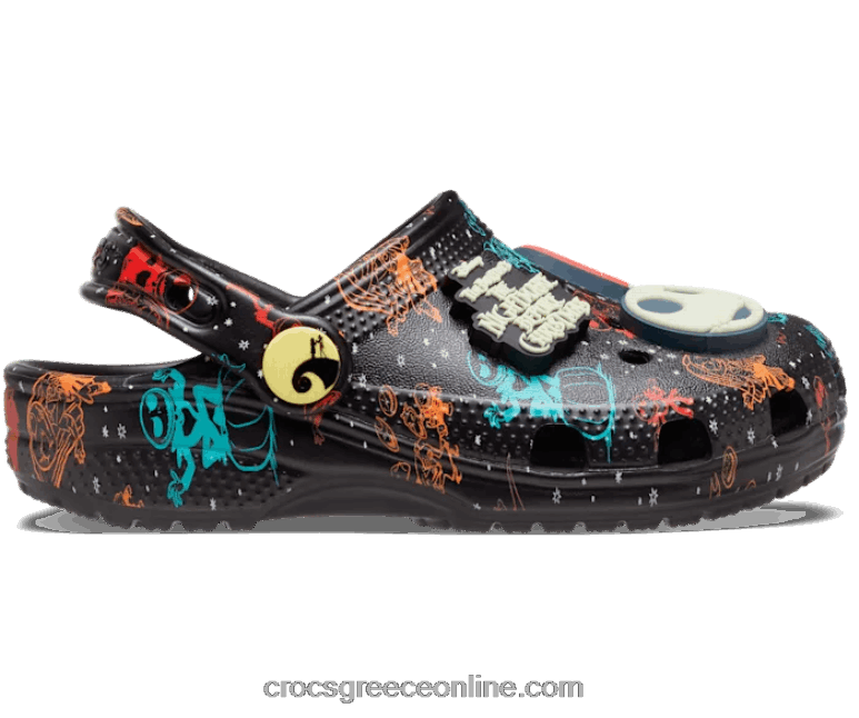 παιδιά κλασικό disney ο εφιάλτης πριν από τα Χριστούγεννα μαύρο/πολλαπλό BPZ6D1525 Crocs
