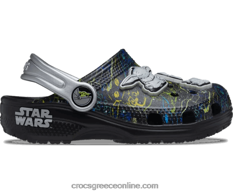 παιδιά κλασικό τσόκαμα grogu μαύρος BPZ6D1615 Crocs